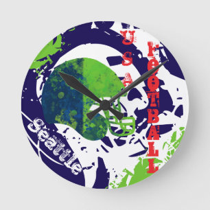 HORLOGE RONDE FOOTBALL
