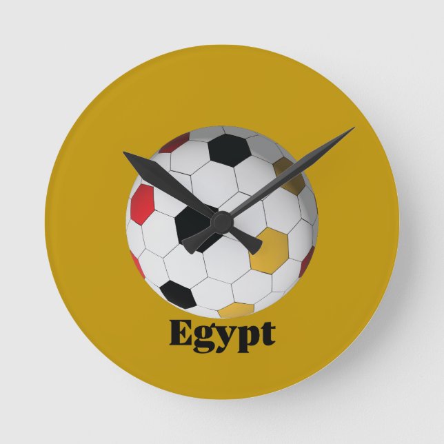 Horloge Ronde Football Égypte (Recto)