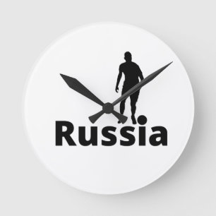 Horloge Ronde football russe 