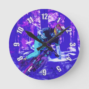Horloge Ronde Forest Rider - BMX Racer