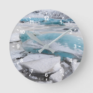 Horloge Ronde Formations glaciaires de glace en hiver