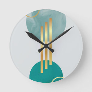 Horloge Ronde Formes géométriques modernes