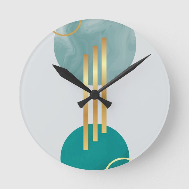 Horloge Ronde Formes géométriques modernes (Recto)
