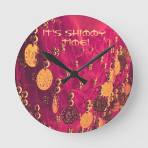 Horloge Ronde Foulard de danse du ventre avec pièces