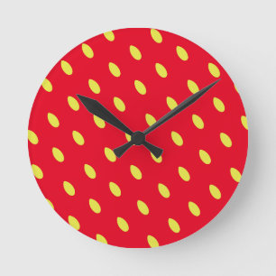 Horloge Ronde Fraise