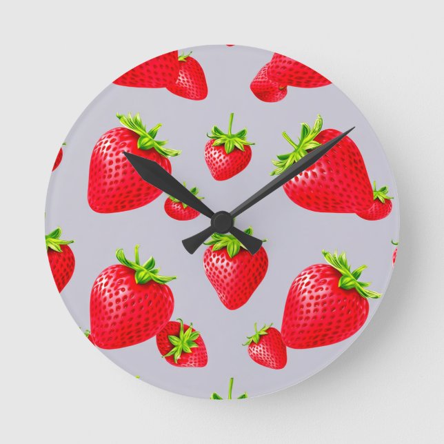 Horloge Ronde fraise (Recto)