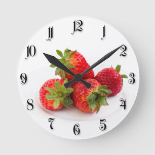 Horloge Ronde Fraises