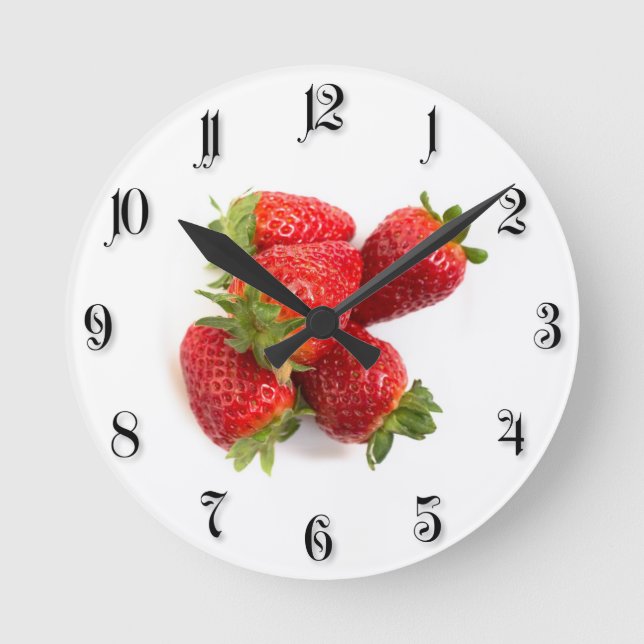Horloge Ronde Fraises (Recto)
