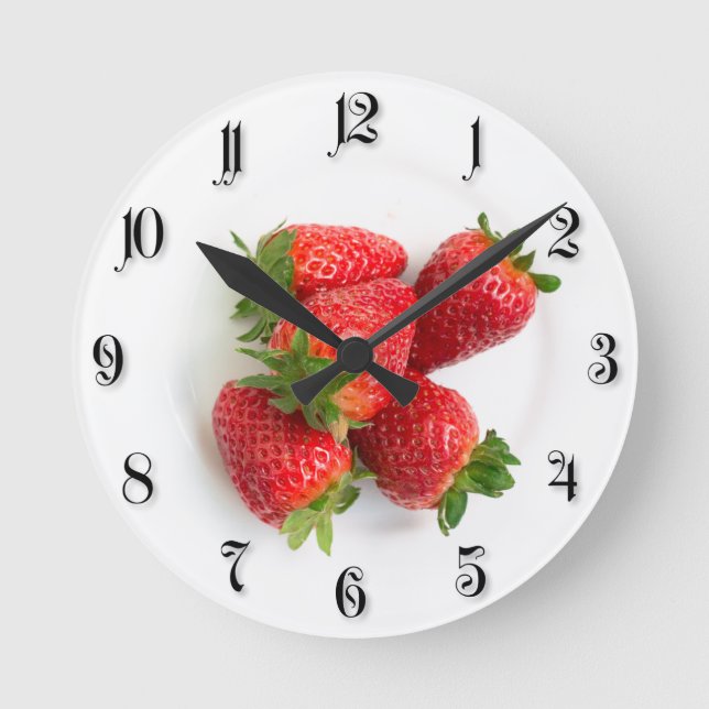 Horloge Ronde Fraises (Recto)