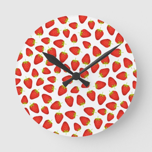 Horloge Ronde Fraises (Recto)