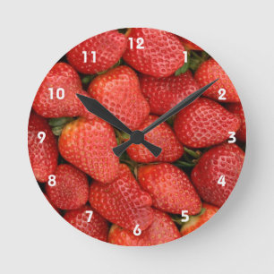 HORLOGE RONDE FRAISES 2
