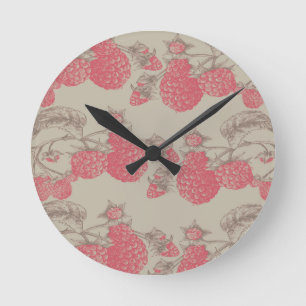 Horloge Ronde Framboise