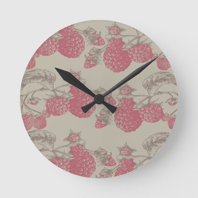 Horloge Ronde Framboise (Recto)