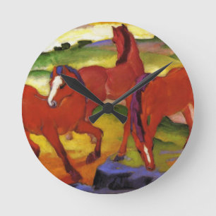 Horloge Ronde Franz Marc frôlant l'horloge de chevaux