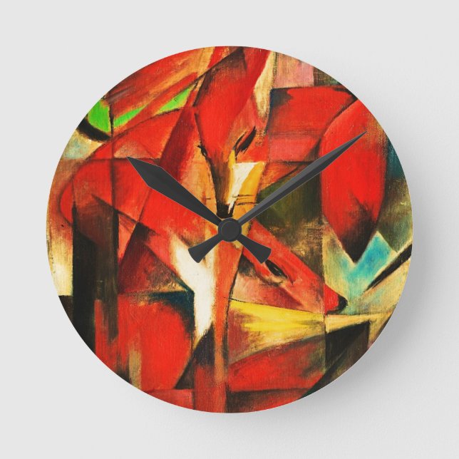 Horloge Ronde Franz Marc l'expressionisme d'Allemand de Fox (Recto)