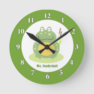 Horloge Ronde Freddy the Frog Wall Clock
