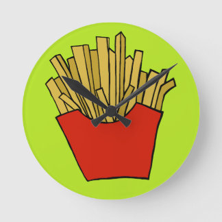 Horloge Ronde French fries design