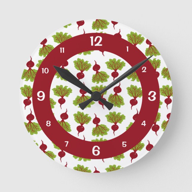 Horloge Ronde Fresh Beet Collection (Recto)