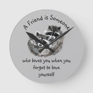 Horloge Ronde Friend Loves