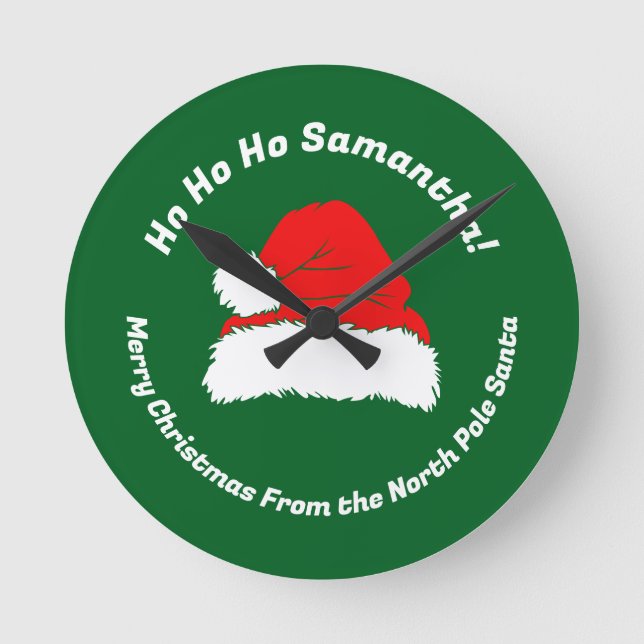 Horloge Ronde Friendly Ho ho ho Xmas Merry Christmas Gifts (Recto)
