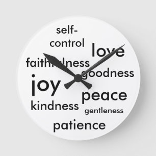 Horloge Ronde Fruit de l'horloge d'esprit