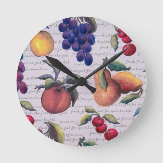 Horloge Ronde fruits