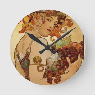 Horloge Ronde Fruits - Automne 1897