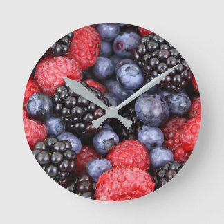 HORLOGE RONDE FRUITS BUNCHES