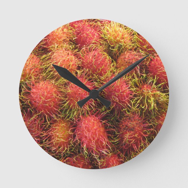 Horloge Ronde Fruits tropicaux Rambutan (Recto)