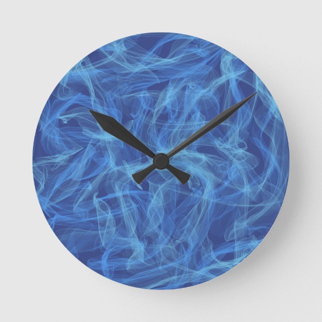Horloge Ronde Fumée bleue (Recto)