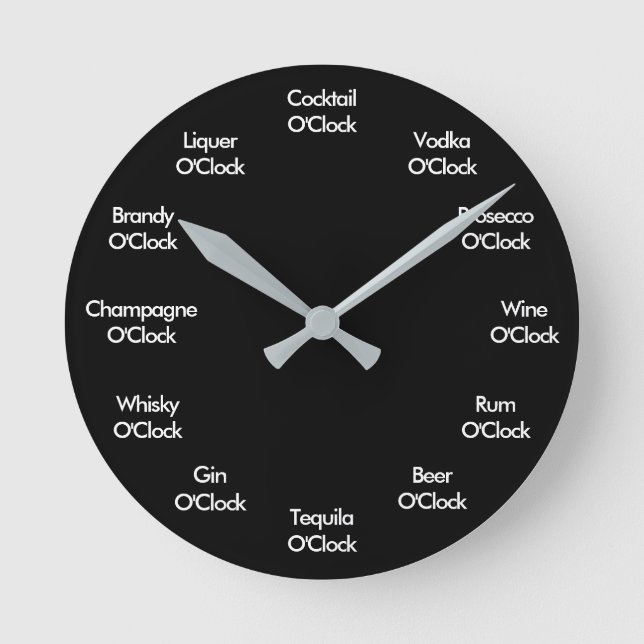 Horloge Ronde Funny Bar Clock (Recto)