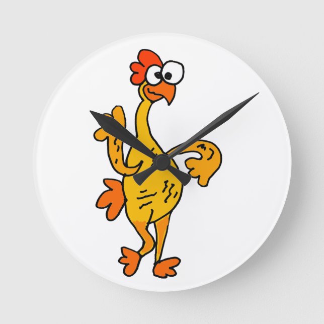 Horloge Ronde Funny Dancing Rubber (Recto)
