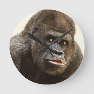 Horloge Ronde Funny Gorilla wall clock