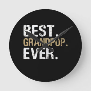 Horloge Ronde Funny Grandson Meilleur grand-pop jamais