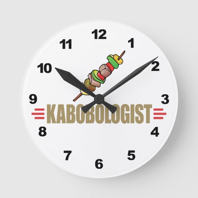 Horloge Ronde Funny Kabob (Recto)