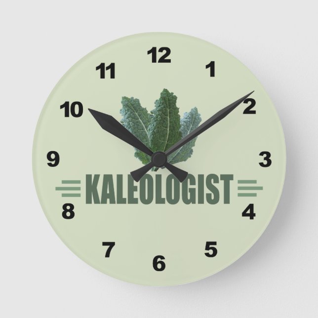 Horloge Ronde Funny Kale (Recto)