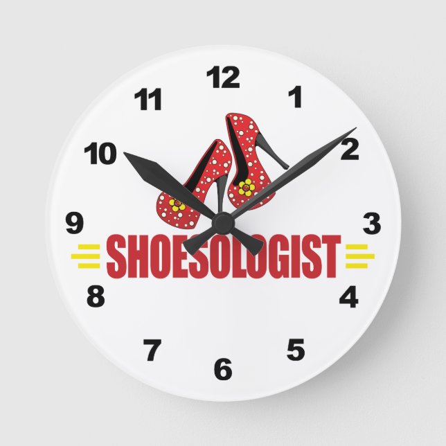 Horloge Ronde Funny shoes (Recto)