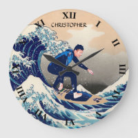 Funny Surfer Surf Sur La Grande Vague Hokusai