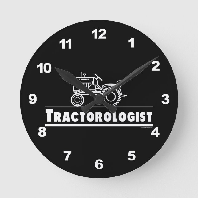 Horloge Ronde Funny Tractor (Recto)