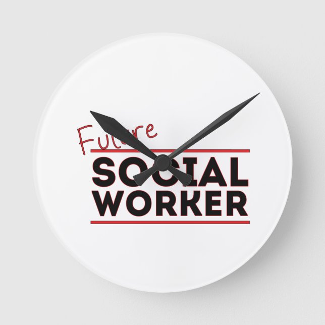 Horloge Ronde Future Social Worker (Recto)