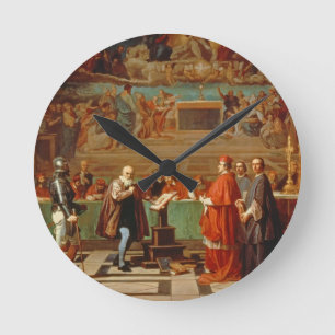 Horloge Ronde Galileo Galilei (1564-1642) devant les membres de