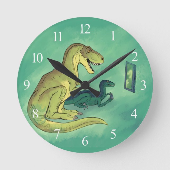 Horloge Ronde Gamer-Saurus (Recto)