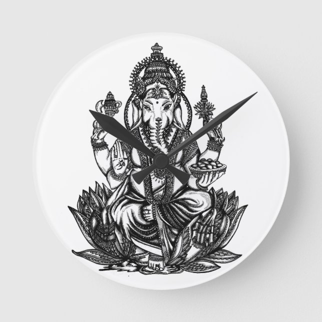 Horloge Ronde Ganesh (Recto)