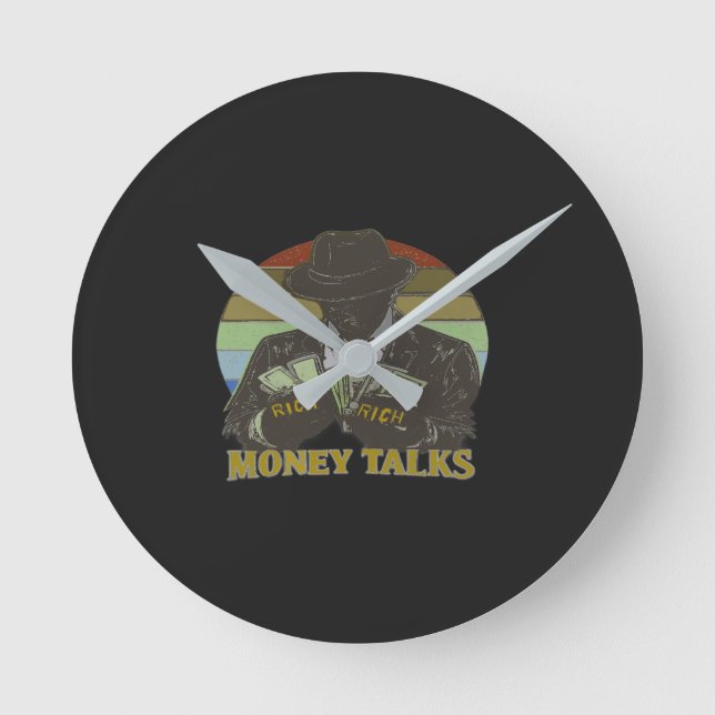 Horloge Ronde Gangster counting cash (Recto)