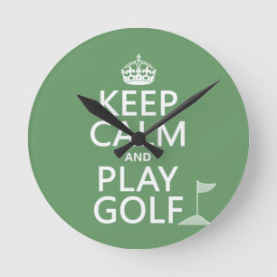 Horloge Ronde Gardez le golf de calme et de jeu - toutes les