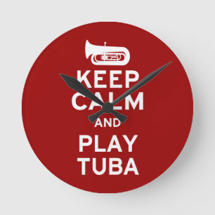 Horloge Ronde Gardez le tuba de calme et de jeu
