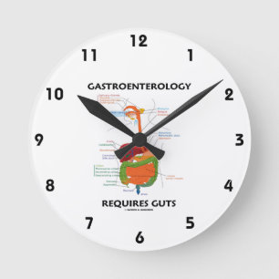 Horloge Ronde Gastroenterology Requires Guts (Digestive System)