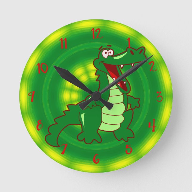 Horloge Ronde Gator Clock (Recto)