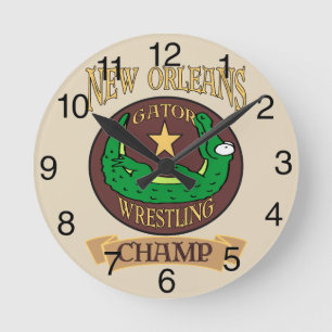 Horloge Ronde Gator Wrestling Champ
