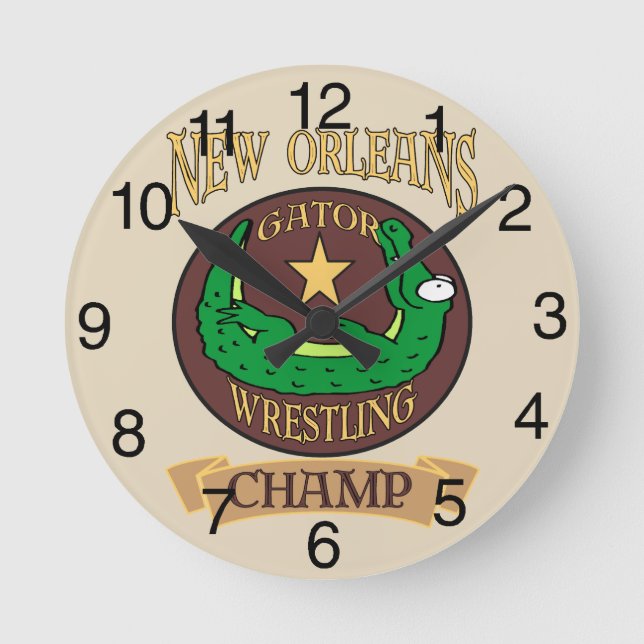 Horloge Ronde Gator Wrestling Champ (Recto)